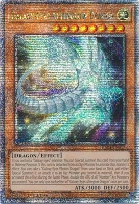 Yugioh! Galaxy-Eyes Afterglow Dragon - RA01-EN017 - Quarter Century Secret Rare