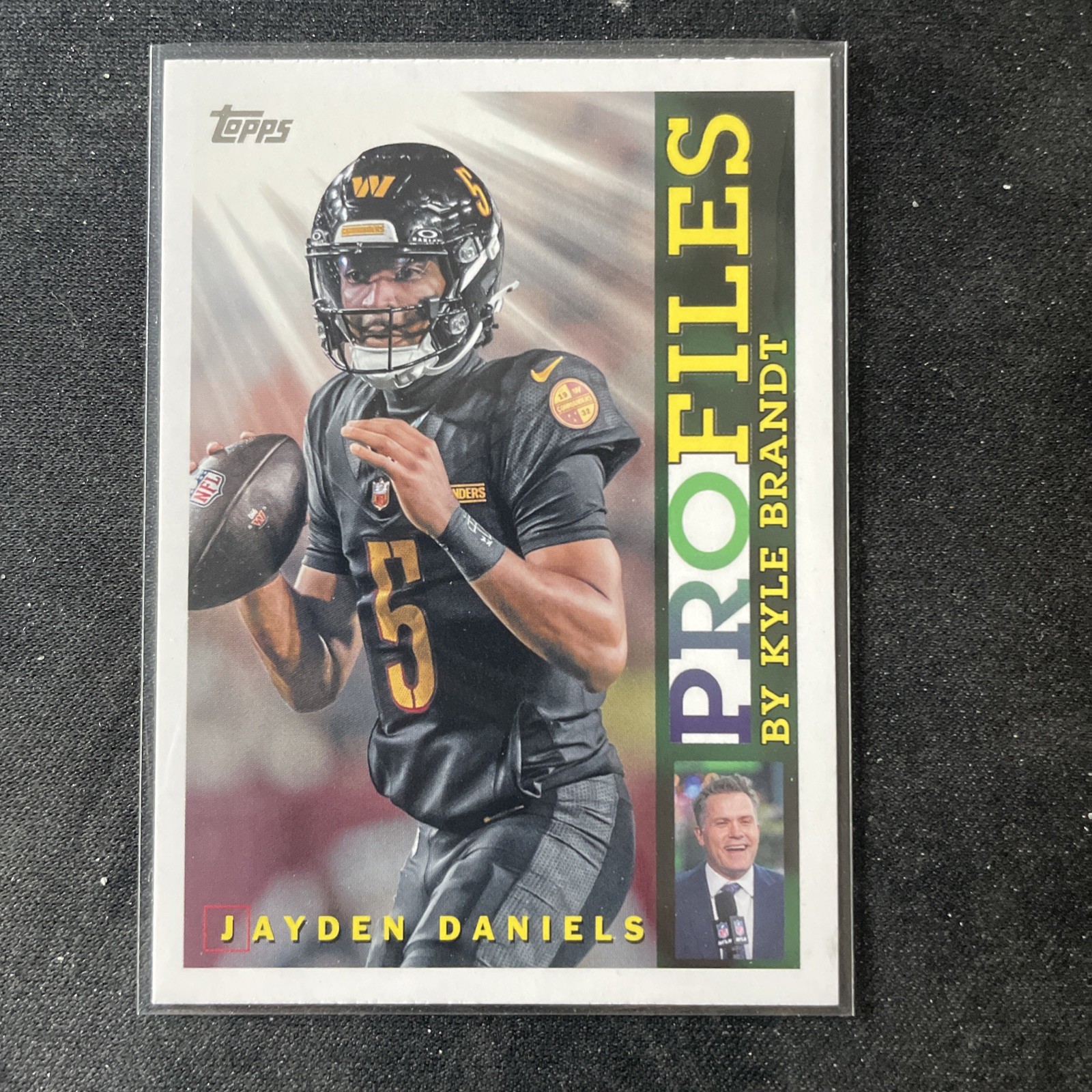 JAYDEN DANIELS 2026 TOPPS FLAGSHIP PROFILES FOOTBALL #TP-18 COMMANDERS
