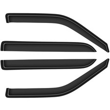 Window Deflectors for 1997-2017 Expedition Out-Channel Sun Rain Guards Black 4pc