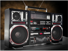 Vintage Boombox Tecsonic , PROMAX J1, Radio Cassette No Lasonic Matsuki Conion