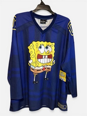 SpongeBob SquarePants Hockey Jersey Nickelodeon Blue Patrick 01 Mens 2XL