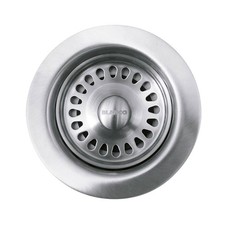 BLANCO 441093 4.5-in Satin Nickel Stainless Steel Fixed Post Kitchen Sink