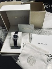 Orologio svizzero Versace Medusa in pelle verniciata