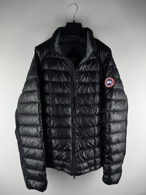 Canada Goose HyBridge Lite Jacket Black Down Puffer Packable Made In Canada 