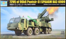 TRUMPETER 01087 1/35 Scale Russian 72V6 of 96k6 Pantsir-S1 SPAAGM BAZ-6909 Model