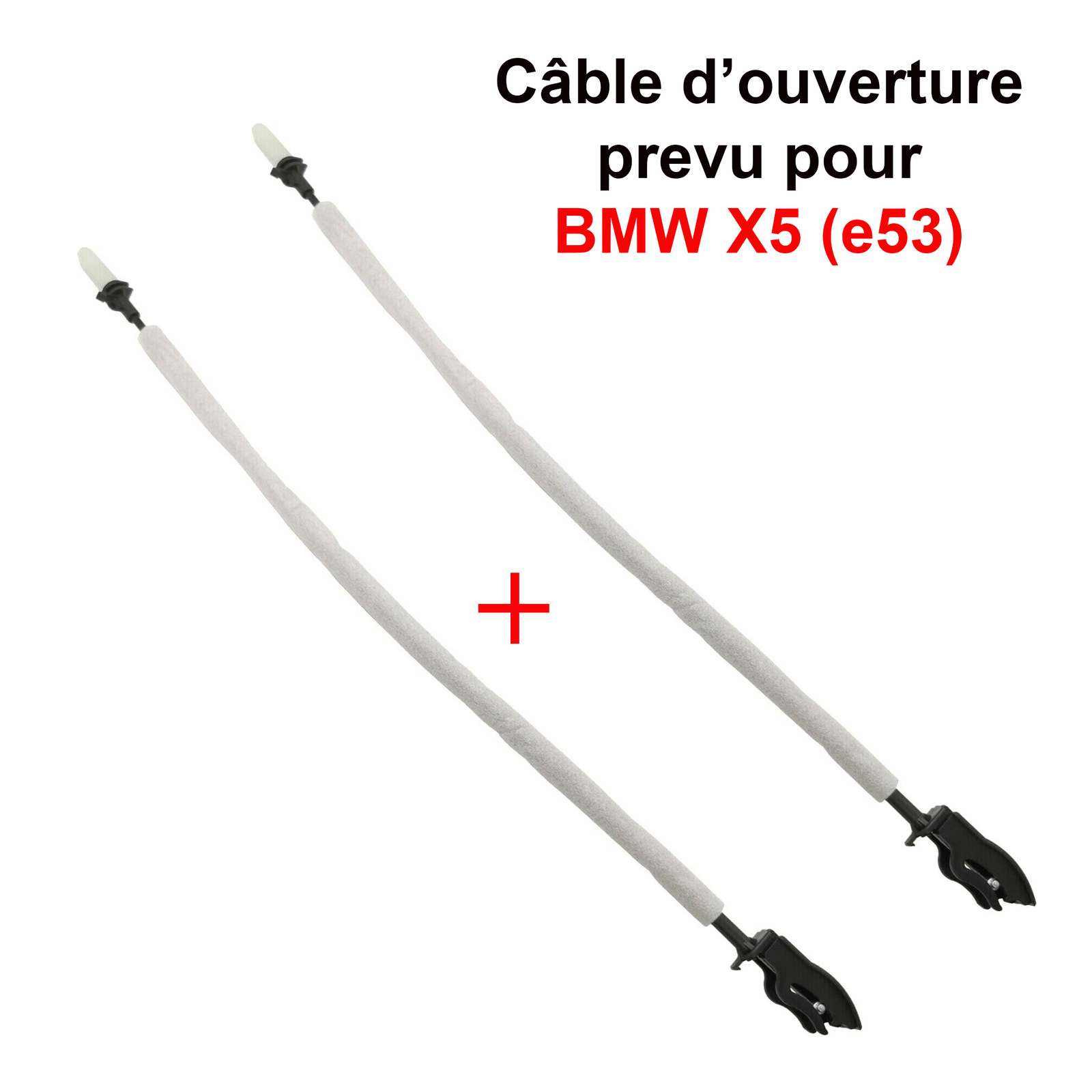 Câble gaine ouverture porte avant BMW X5 E53 51218403057 lot de 2