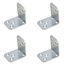 Corner Brackets L Shape Plate Furniture Fixing Kitchen Cupboards Shelf Supports 