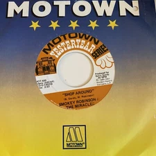 Smokey Robinson 45 Shop Around / Way Over There NEW reissue unplayed r&b soul