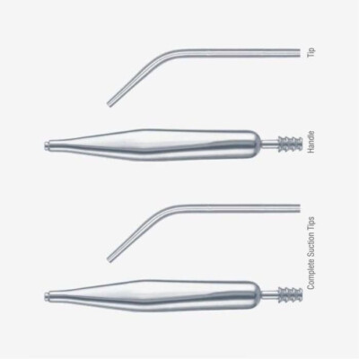 Coupland suction Tube Set With Tips Side Hole Angled