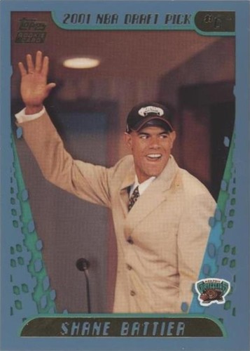 2001-02 Ultra Shane Battier Rookie /2222 #156 Memphis Grizzlies 
