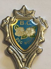 Vintage Souvenir Spoon Collectible British Columbia Dogwood Canada
