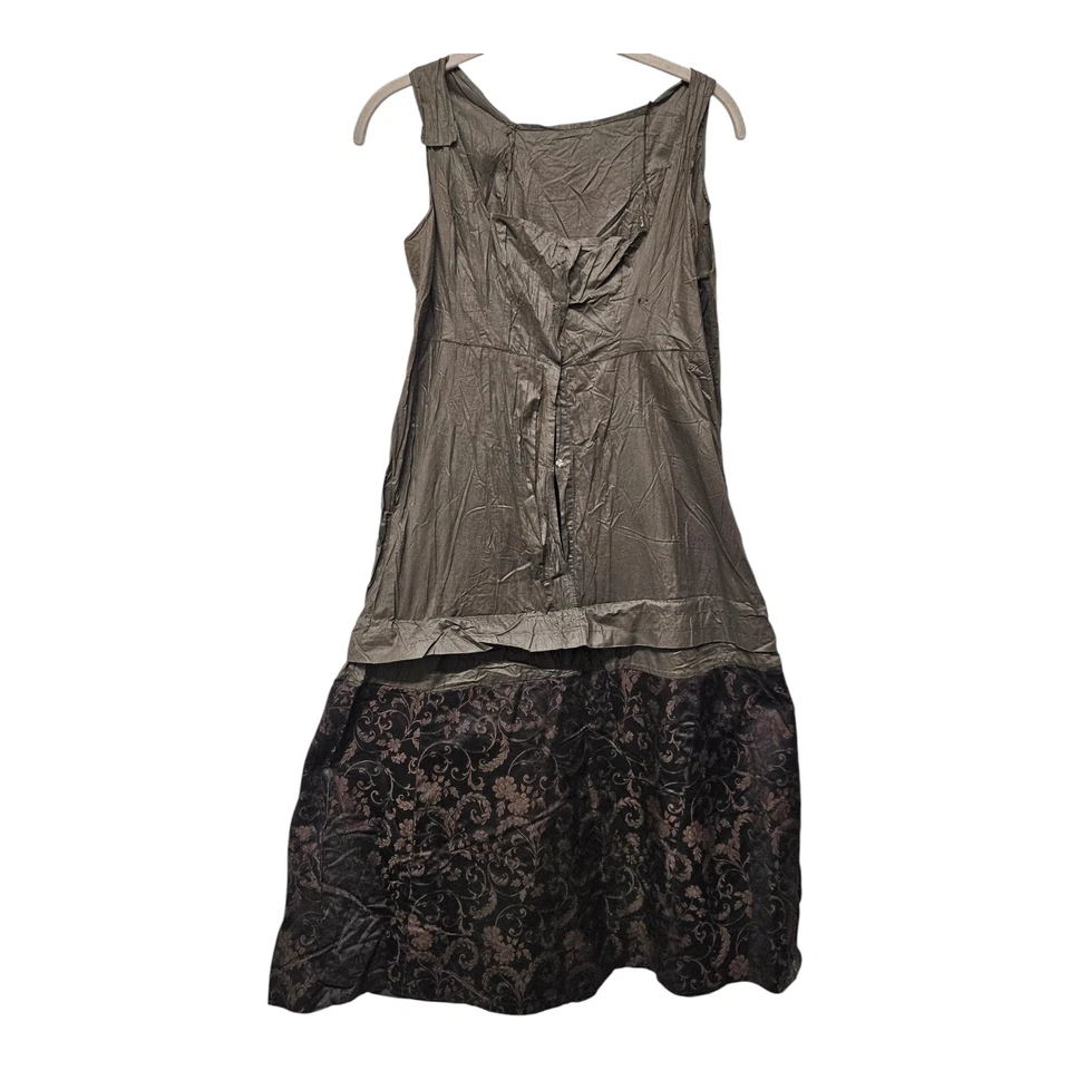 Vestido recto vintage con solapa - Vestido recto marrón chocolate - Vestido de noche años 20 Foto 2 de 4