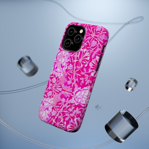 Magsafe Phone Case for iPhones 13-14 Pink Floral Art - Picture 11 of 81