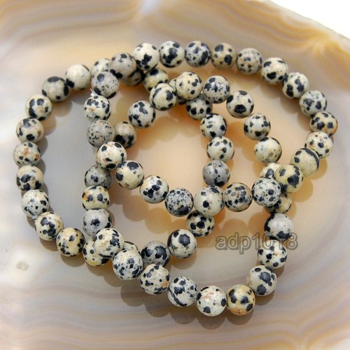 8mm Handmade Natural Gemstone Round Beads Stretchy Bracelets 7.5 inches - Picture 128 of 151