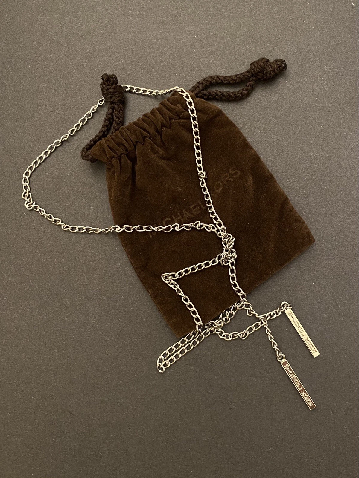 MICHAEL KORS Collana Catena Argento Lariat