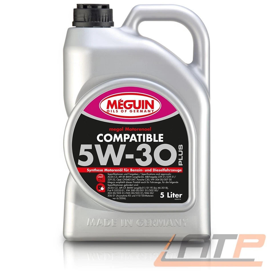 MEGUIN 5 L LITER MEGOL MOTORENÖL COMPATIBLE SAE 5W-30 PLUS MOTORÖL