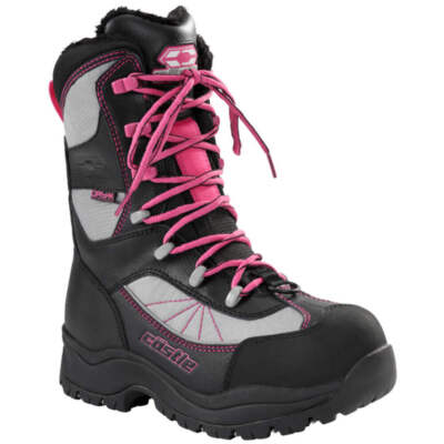 Castle X Force Women's Snowmobile Boots Pink/Gray