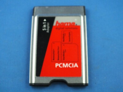 Hama 5in1 PCMCIA Adapter Memory Stick Pro SmartMedia Card MultiMedia Digital DEF