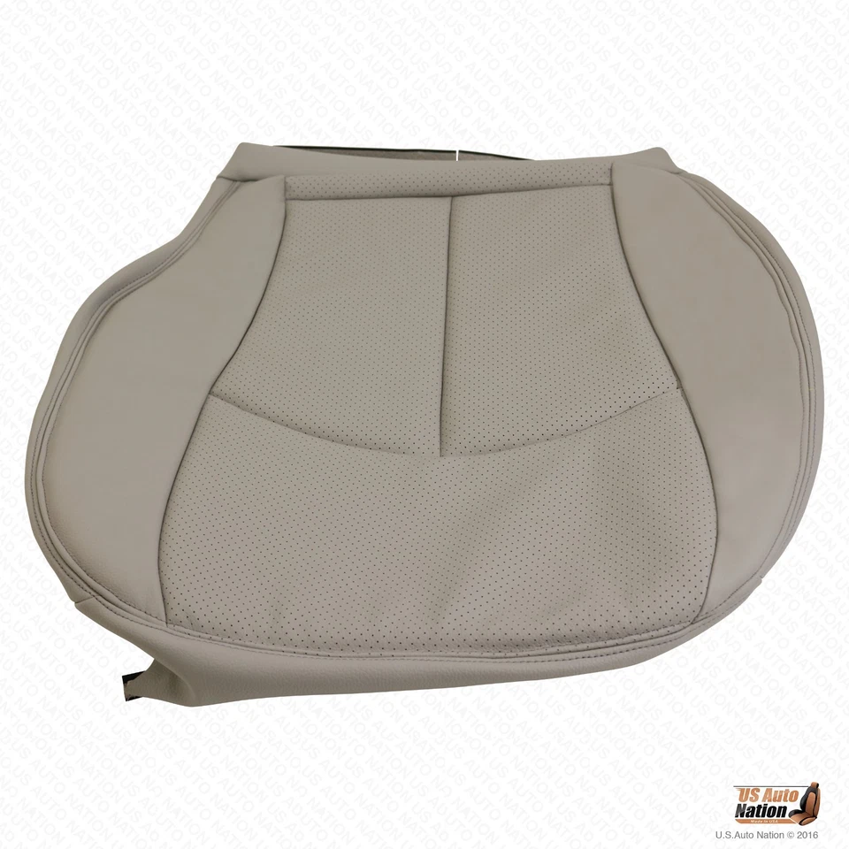 2007 梅赛德斯-奔驰 E280 乘客底部穿孔皮革座椅套灰灰色 — 第 3/4 张图片