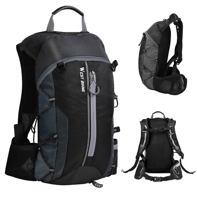 WEST BIKING Fahrrad Tasche Hydration Pack Radfahren Wandern Rucksack 10L Grau