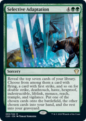 x1 Selective Adaptation R MTG Commander 2020 M/NM, English