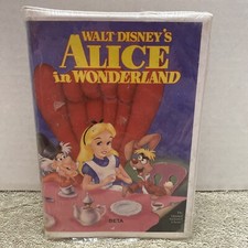 Walt Disney's Alice In Wonderland Beta Not VHS Black Diamond Factory Sealed