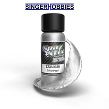 SPAZ STIX SZX16080 Silver Pearl Airbrush Ready Paint, 2oz Bottle HRP
