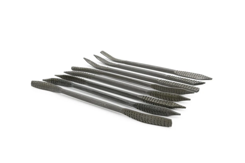 Double Ended Riffler Wood Rasp File Set - 8 Piece set of wood files and rasps - Image 4 of 4