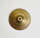 Vintage 6 1/8 Inch Stamped Brass Lamp Shade Cap Tiffany Style Stained Glass Raw