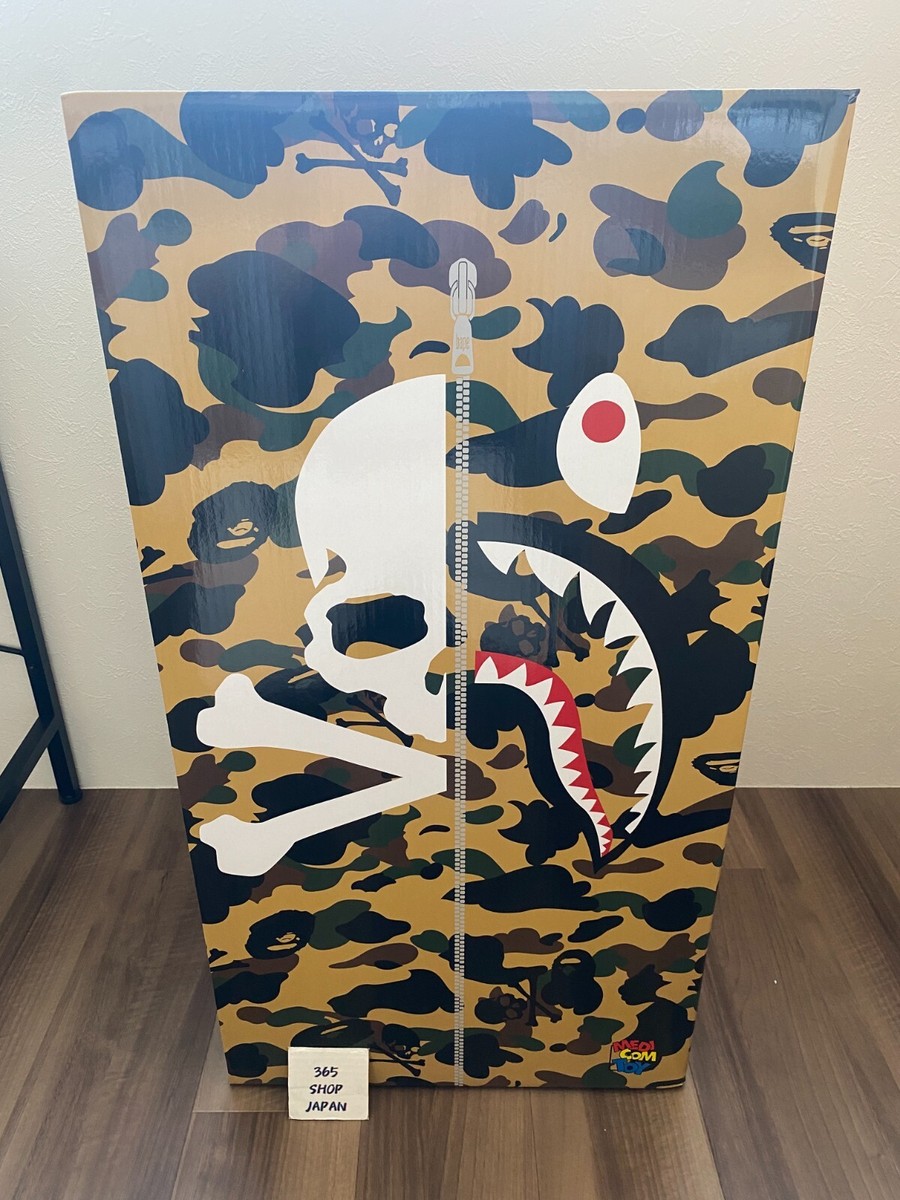その他 MEDICOM TOY - MASTERMIND VS BAPE(R) BE@RBRICK (YELLOW) IN STOCK】BE@RBRICK MASTERMIND vs BAPE(R) YELLOW 1000% NEW
