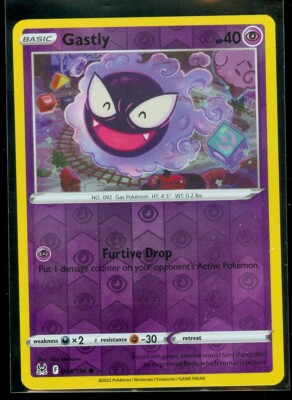 Pokemon GASTLY 064/196 - Lost Origin - Rev Holo - - MINT | eBay