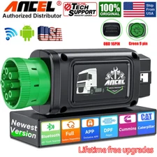 ANCEL HD100 Bluetooth Heavy Duty Truck Scanner Diesel Diagnostic DPFRegeneration