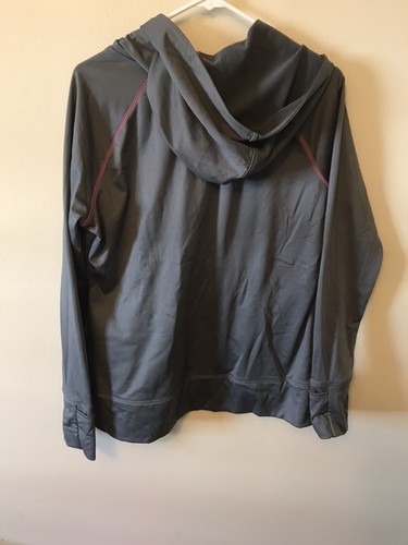 Everlast Women’s Full Zip Hoodie Sweatshirt Gray Size XL Long Sleeve Training - Picture 6 of 7