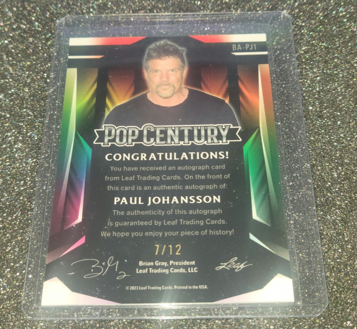 2023 Pop Century テッサ・トンプソン 直筆サインカード 2/15 2023 Leaf Pop Century Metal Paul Johansson Auto Autograph 7