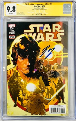 Ewan McGregor Signed CGC Signature S Graded 9.8 Star Wars #26 Marvel Comics