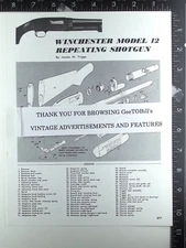 1912-1964 1940's 1950's  Winchester model 12 shotgun 80's disassembly feature