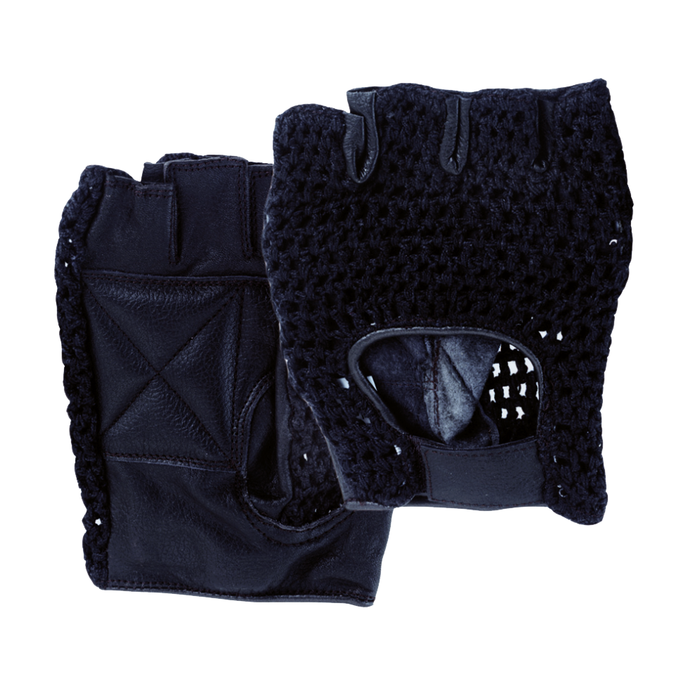 Guanti Moto Senza Dita In Pelle - Nero, Taglia L, Per Chopper E Custom - Foto 12