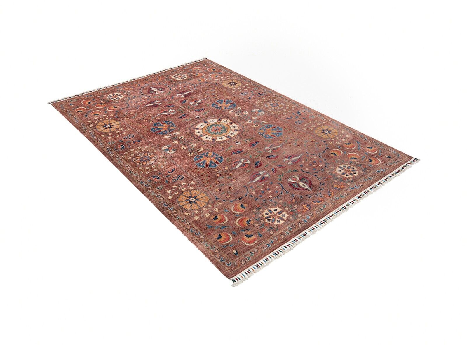 Kazak Handgeknüpfter Orientteppich 300 x 213 cm-Fine,Carpet,rug,Braun