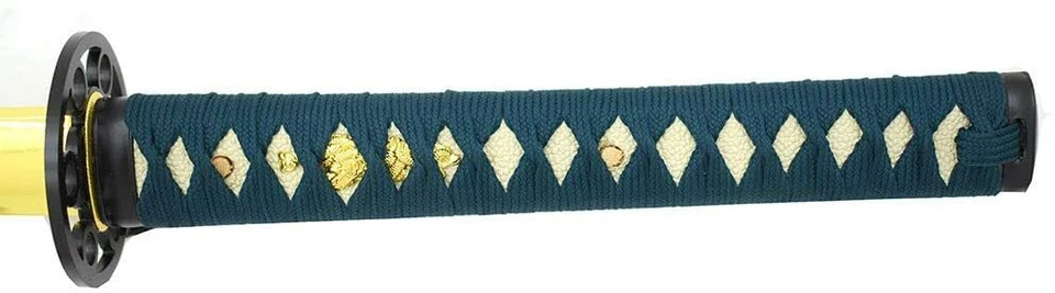 Espada Katana Samurai Clásica Hecha a Mano Ojo de Serpiente Espada de Alta Resistencia Foto 4 de 4