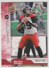 2018 Upper Deck CFL Bo Levi Mitchell #49 Red Parallel Calgary Stampeders 035/150