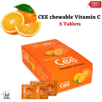 CEE chewable Vitamin C   500 mg Dietary Supplement Antioxidant & Healthy