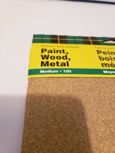 3M Aluminum oxide 100 grit sandpaper 5 pack 9 by 11 inch - Picture 3 of 3