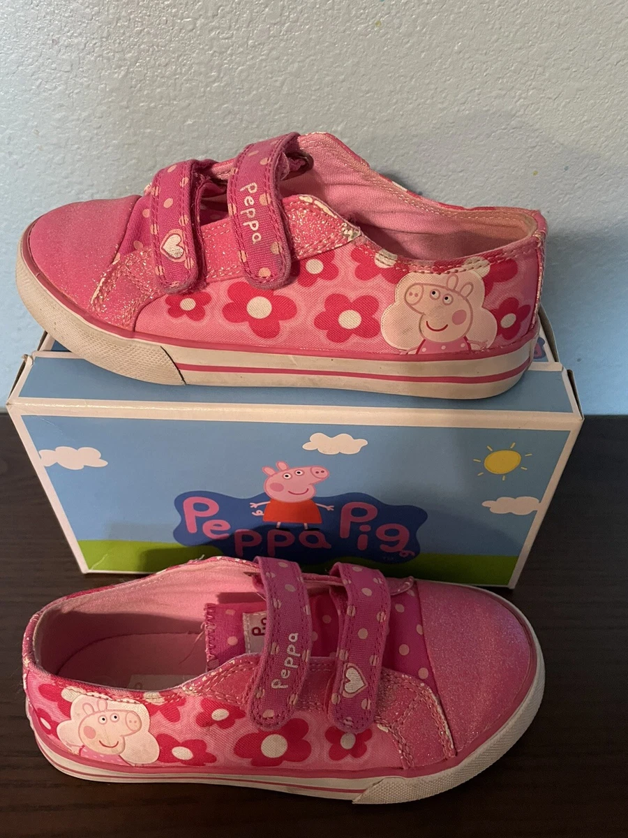 Peppa Pig Girls Rainbow Canvas Shoes in Pink eBay