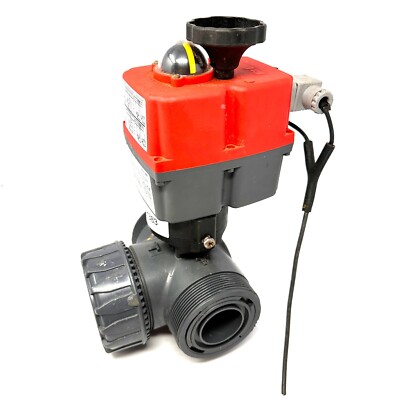 J+J J4C-S20 Electric Actuator + 2'' IPEX NSF61 Ball Valve Multi-Voltage 24-240V