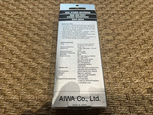 Aiwa Set: 2 SC-A8 Lautsprecher, CM-30A Mikrofon, HP-M16, Super Bass HS-J45/J320 - Bild 5 von 12