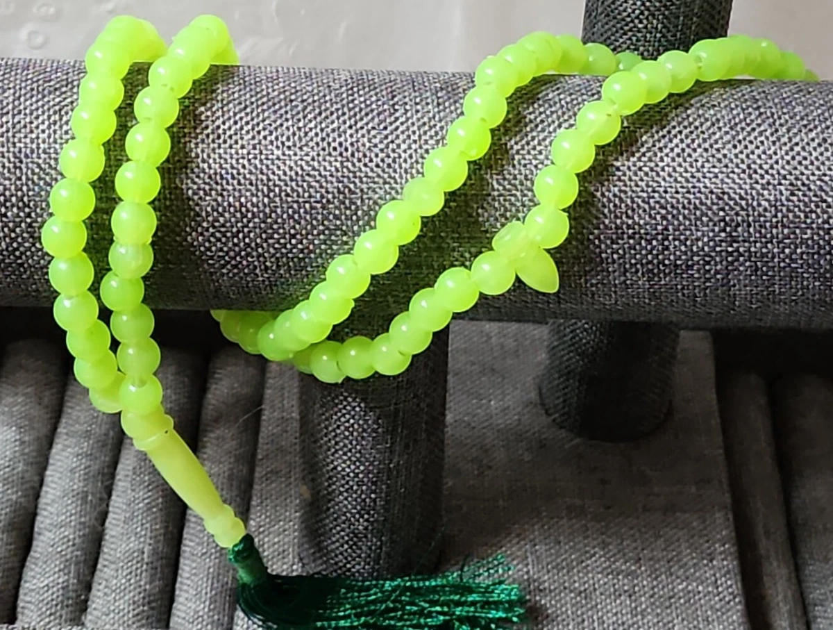 100 Glow in the dark beads round 8mm acrylic Mala Necklace Spacer