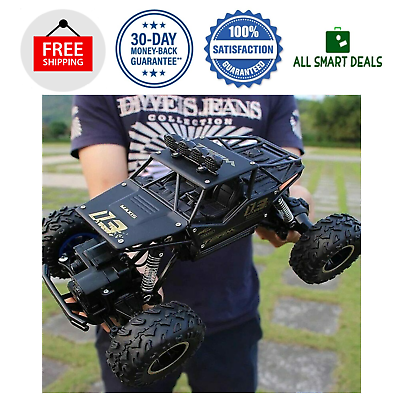 Carrinho de Controle Remoto Grande 4x4 RC Monster Truck Off-Road