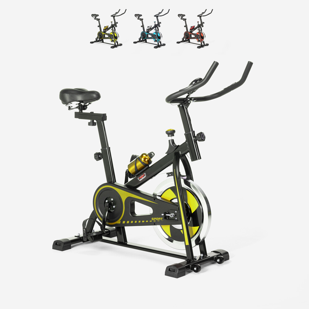 Bicicleta estática indoor Spin Bike con volante de inercia profesional 8kg Miner