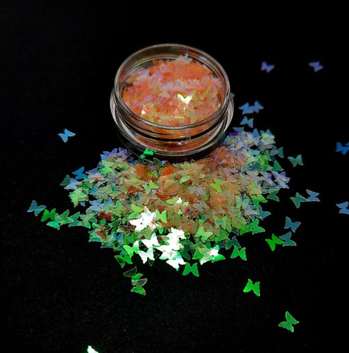 Butterfly Nail Glitter Sequins Nail Art Decoration Gel Nail Design, Crafts, UK - Picture 5 of 41