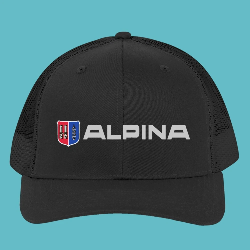 Alpina Racing Tuner Black Trucker Hat Cap Adult Size